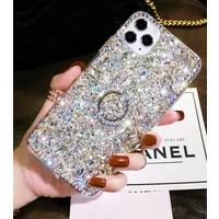 Luxury Fashion Rhinestone Color Glitter Case For Samsung GalaxyS24 S25 Plus S21 FE S22 23Ultra Note20 10 Stand Back Phone Cover