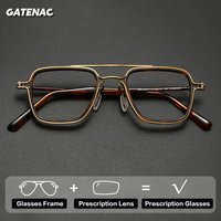 Gatenac Luxury Brand Prescription Glasses Men Pilot Photochromic Anti Blue Light Reading Glasses Women Progressive Eyewear