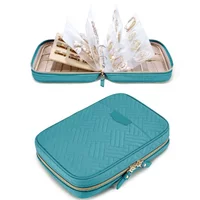 Jewelry Travel Organizer Case Transparent Jewelry Storage Book Ring Binder Pouch Bag for Necklaces, Earrings, Rings, Bracelets