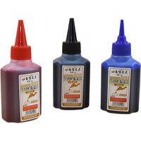 100 milliliters of oil-based marker ink, suitable for black, red, and blue large-tip markers, quick-drying and waterproof