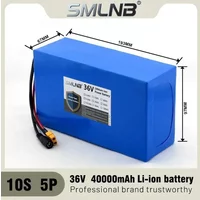 10S5P 36V 40000mAh Electric Scooter Lithium Battery 18650 battery pack 36V 40Ah Electric Scooter Electric Scooter Battery