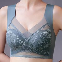 Sous-vêtements en dentelle pour femmes, haute qualité, Sexy et confortable, sans anneaux en acier, bonnets fixes, petite et grande taille, soutien-gorge, Section fine