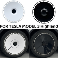 4PCS 18 Inch Hub Caps For Tesla Model 3 Highland Wheel Cap Performance Replacement Wheel Hub Full Rim Cover Accessories 2024