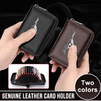 Leather Men Car Driver's License, ID Card, Bank Card Wallet For Ford Mustang F10 Zapatillas Miniatura Gt Shelby 2015 Mujer Kuga