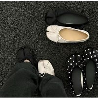 Brand Women high heel Soft Ballet Shoes Slip On Loafers Soft Moccasins Tabi Ninja Casual Shoes Mujer Ladies Shoes Bow Knot Mujer