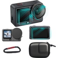 For DJI Osmo Action 6 Screen Protector Tempered Glass Film Silicone Lens Dust Cove Cap Bag Case for DJI Action 6 Accessories