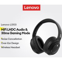 NEW Lenovo LS103 ANC Wireless Headphone Bluetooth 6.0 Over Ear Headset 3D Spatial Audio Earphone 360° Surround Sound Lightweight