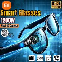 Xiaomi AI Smart Glasses 8K Remote Control Touch Photo Camera Recording Voice Assistant Translator Wireless Bluetooth Sunglasses
