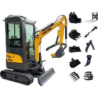 Customized EPA Engine Kubota 4 Ton New Crawler Digger Bagger Mini Excavator 1 Ton 2 Ton 3.5 Ton Mini Small Excavators