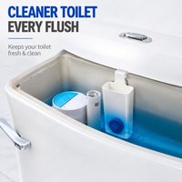Slow-Release Toilet Bowl Cleaner Dispenser with Wall-Mounted Storage Rack – Plastic Material for Bathroom Organization