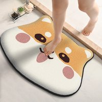 VIKAMA Non-Slip Flannel Bath Mat Super Absorbent Quick Dry Bathroom Rug Stain Resistant Floor Mat for Shower & Toilet
