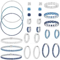 LI KI 925 Silver High Quality 2024 New Printemps Series Colorful Diamond Necklace Bracelet Earrings Ring For Women Jewelry