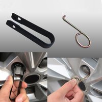 Wheel Bolt Nut Caps Covers Puller Tool Center Cover Cap Removal Hook Clips Tools for Most Model Cars