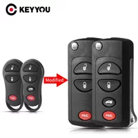 KEYYOU Remote Folding Key Case For Chrysler Dodge Stratus Ram Durango Dakota Jeep Grand Cherokee key shell