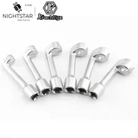12mm 14mm 16mm 17mm 18mm 19mm Socket Wrench L-shaped Open Hexagonal Slotted Fuel Line Remover Automotive Repair Tools for VW BMW