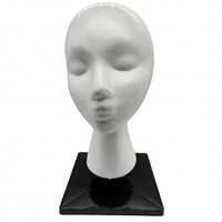 Female Mannequin Head with stand Polystyrene Foam Hat Glasses Display Hat Wig Display Stand Rack Mannequin Manikin Head Model