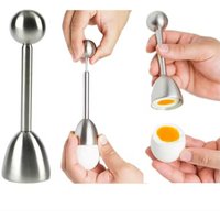 Stainless Steel Egg Topper Cutter Kitchen Tool for Hard Boiled Eggs Shell Remover Precision Eggshell Opener Breakfast Gadget