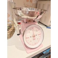 Pink Household Kitchen Mechanical Scale 2kg Kitchen Decoration Girl Gift