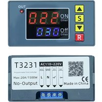AliExpress Aideepen T3231 AC 110V 220V DC 12V 24V Digital Time Delay Relay Cycle Timer Control Switch Relay Time Delay Switch with Case