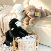 40/50cm Soft Stuffed Animal Comfortable Iris Lamb Plush Toy Khaki Milky White Black Sheep Home Decor Gift Boy Gift