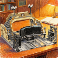 683pcs MOC Batcave Secret Train Terminal Super Heroes Model Building Blocks Festival Gifts Architecture Toys Idea Brick