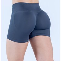 Logo New Arrival Women Cross Waist Seamless Knitted Shorts Peach Hip High WaistYoga Fitness Sports Shorts