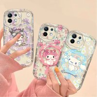 Melody Kuromi Cinnamoroll Floral Wave Case for Xiaomi 17 Pro Max 15T 14T 13T 12T Pro Mi 15 14 Ultra 13 12 11 Lite 5G NE Silicone