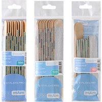 STALEKS Disposable Nail Sponge Polishing Bar Wood Plate Manicure Polishing Frosted Strip Buffing Sanding Nail File Makeup Tools