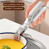 Anti-Scalding Clip Hot Bowl Holder Dish Clamp Pot Pan Gripper Kitchen Tongs - Heat Resistant Plate Bowl Lifter for Safe Cooking