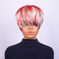 Pixie Cut Wigs for Black Women Short Layered Pixie Haircut Wigs With Bangs Brazilian Remy Human Hair for Women Full Machine Made