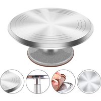 12 INCH Baking Tools Aluminum Alloy Birthday Cake Turntable Plastic Ceramic Turntable Glass Turntable Flower Mounting Table