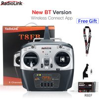Radiolink T8FB 2.4ghz 8 Channels RC Radio Transmitter and Receiver R8EF Dual Stick Remote Controller for Airplane Boat Car Robot