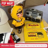 Genuine Pop Mart Hirono Kodak Series Plush Figurine Blind Box Collectible Figurines Hanging Ornament Festival Gifts Vinyl Figur
