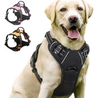 Dog Harness No-Pull Service Vest with Reflective Adjustable Soft Padded Comfortable for Outdoor Easy Walking No Choke for Pets