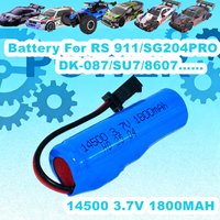 3.7V 1800mAh 14500 Li-ion Battery For RS 911 Car SG204PRO SU7/8067/DK-087 High-speed Drift 1:16/1:20/1:24 RC Vehicle Battery