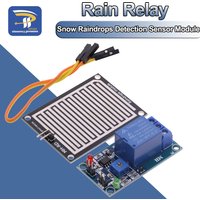 Snow Raindrops Detection Sensor Module Rain Weather Module Humidity For Arduino Robot Car Diy Kit 5V/12V Relay Control Module
