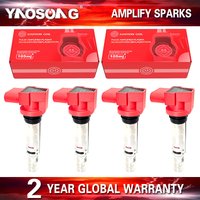 IGNITION COIL For Audi A1 A2 A3 Volkswagen Beetle Bora EOS CC Polo Golf Caddy Jetta Passat Tiguan Touran Scirocco EA111 1.4 1.6