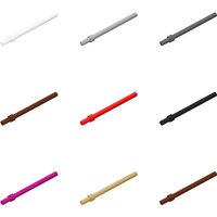 100pcs 63965 Bar 6L With Stop Ring Bricks Collections Bulk Modular GBC Toys For Technical MOC DIY Building Blocks Compatible