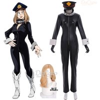 My Hero Camie Utsushimi Cosplay Costume Women Jumpsuit Onsie Halloween Adults Anime Clothing Wig Carnival Black Outfits Hat
