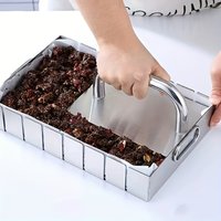 1pc Stainless Steel Burger Press Dough Compactor with Handle Kitchen Baking Tool for Pastries Pies Cookies Kitchen Accessories