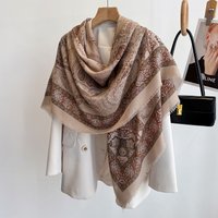 130*130cm Beach Wraps Large Shawl For Women Luxury Paisley Printed Scarf Summer&Spring Breathable Scarves Elegant Hijab