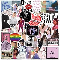 50Pcs Hot Ariana Grande Stickers DIY Skateboard Motorcycle Suitcase Stationery Phone Laptop Decals