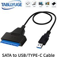 USB SATA Cable SATA To USB 3.0 / 2.0 /TYPE-C Adapter Support 2.5Inch External SSD HDD Hard Drive 22 Pin Sata Cable Adapter