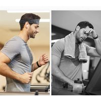 1-10Pcs Ultra-Thin Sports Sweatband Breathable Sweat Absorbent Headband Elastic Sweat Hair Band Soft Outdoor Sport Yoga Headband