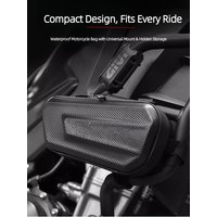 AliExpress NONE Motorcycle & Bike Side Bag - EVA Molded Hard Shell with Carbon Fiber Pattern and Weather-Resistant Design