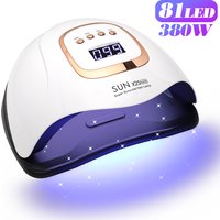 Lampe à ongles UV LED 380W, pour le Salon de maison, lampes de séchage puissantes pour tous les vernis Gel, équipement professionnel pour les ongles