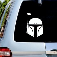 Removable Boba Fett Art Sticker Cool Space Wars Decals Car Laptop Skateboards Luggage Motorcycles Helmet Creative Decorations