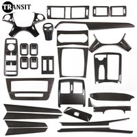 For Mercedes benz C Class W204 C180 C200 2007 2008 2009-2013 Accessories Carbon Fiber Car Interior Gear Door Lift Trim Sticker
