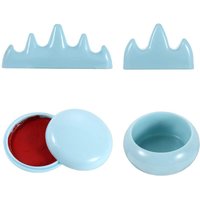 Ceramic Writing Brush Holder Chinese Calligraphy Pen Holder For Watercolor Ink Painting School Office Supplies