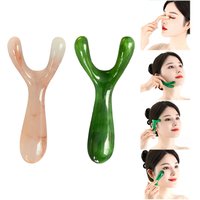 Resin Face Lifting Scraping Massage Nose Lifting Massage Y-shape Fork Guasha Massage Reduce Puffiness Trigger Point Nose Massage